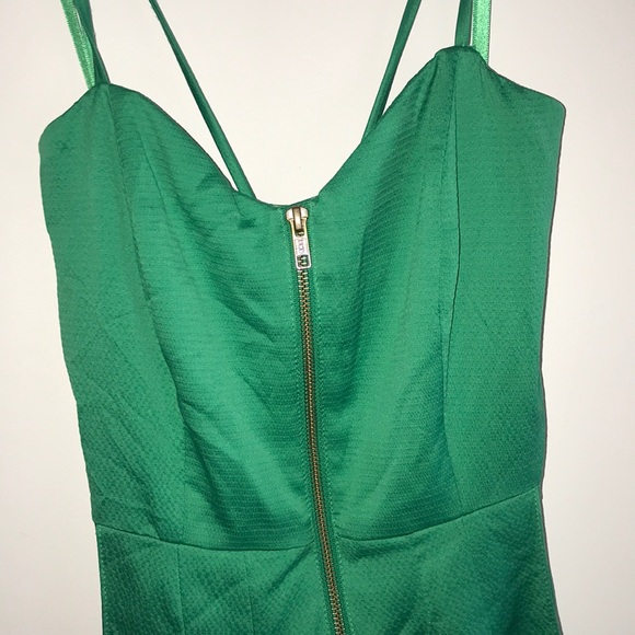 Metropark Dresses & Skirts - Strappy back green cocktail dress size XS
